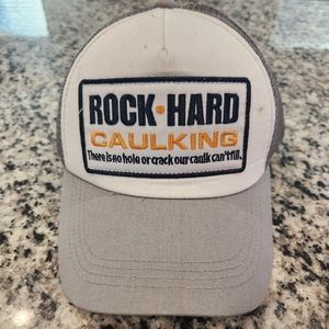 Gray snapback trucker cap